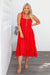 The Marisol Dress - Radiant Red - Sparrow & Finch Boutique