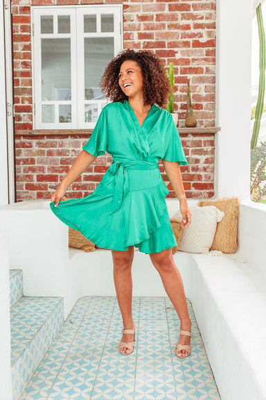 The Marissa Dress - Green - Sparrow & Finch Boutique