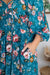 The Miami Dress - Teal Bouquet - Sparrow & Finch Boutique
