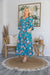 The Miami Dress - Teal Bouquet - Sparrow & Finch Boutique