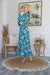 The Miami Dress - Teal Bouquet - Sparrow & Finch Boutique