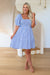 The Mica Dress - Striped Blue - Sparrow & Finch Boutique