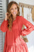 The Natalie Dress - Blood Orange - Sparrow & Finch Boutique