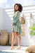 The Natalie Dress - Checkered Green - Sparrow & Finch Boutique