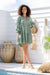 The Natalie Dress - Checkered Green - Sparrow & Finch Boutique