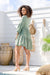 The Natalie Dress - Checkered Green - Sparrow & Finch Boutique