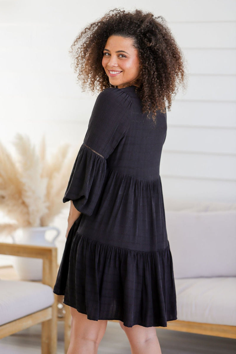 The Natalie Dress - Ebony