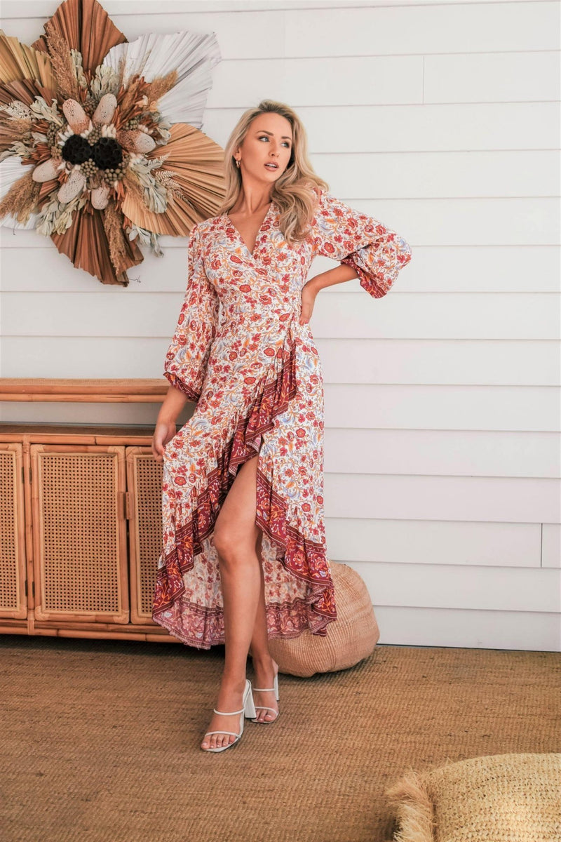 The Nyra Wrap Dress – White