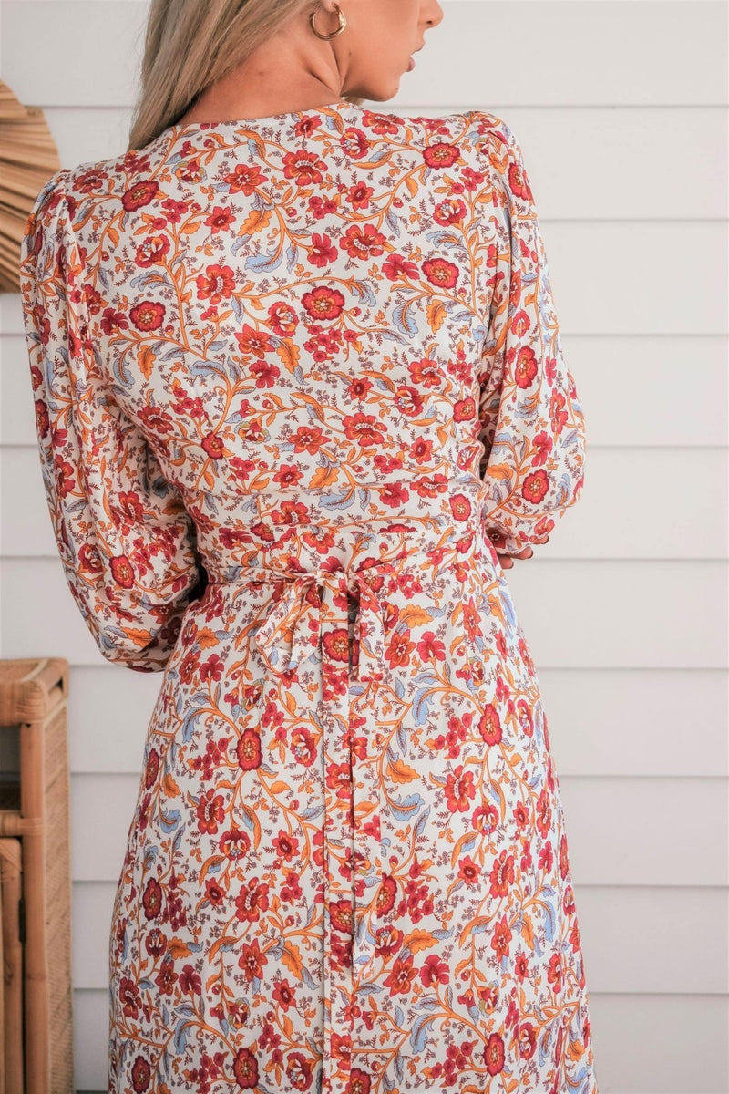 The Nyra Wrap Dress – White