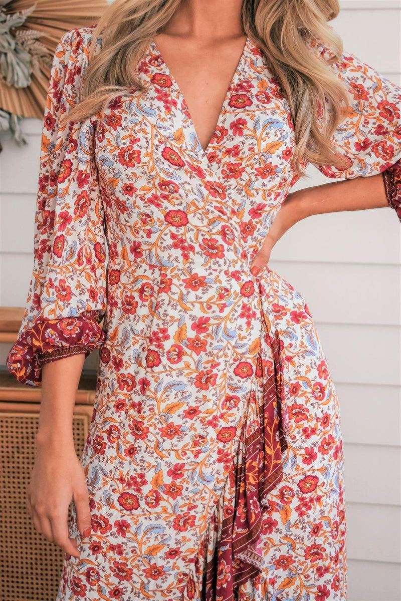 The Nyra Wrap Dress – White