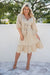 The Odette Dress - Cream Gingham - Sparrow & Finch Boutique