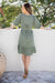The Odette Dress - Green Gingham - Sparrow & Finch Boutique