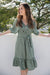 The Odette Dress - Green Gingham - Sparrow & Finch Boutique