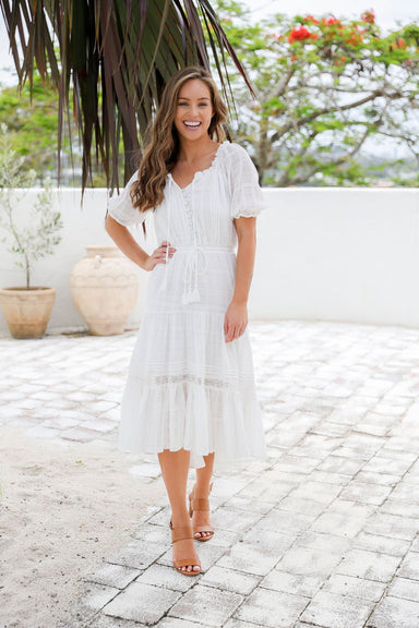 The Paloma Dress - White - Sparrow & Finch Boutique