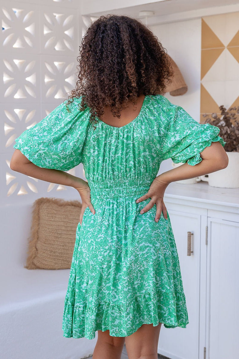 The Pascal Dress - Green Orchard