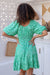 The Pascal Dress - Green Orchard - Sparrow & Finch Boutique