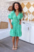 The Pascal Dress - Green Orchard - Sparrow & Finch Boutique