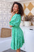 The Pascal Dress - Green Orchard - Sparrow & Finch Boutique