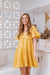 The Piper Dress - Saffron Yellow - Sparrow & Finch Boutique