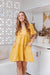 The Piper Dress - Saffron Yellow - Sparrow & Finch Boutique