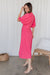 The Priya Dress - Brink Pink - Sparrow & Finch Boutique