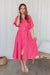 The Priya Dress - Brink Pink - Sparrow & Finch Boutique