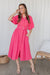 The Priya Dress - Brink Pink - Sparrow & Finch Boutique