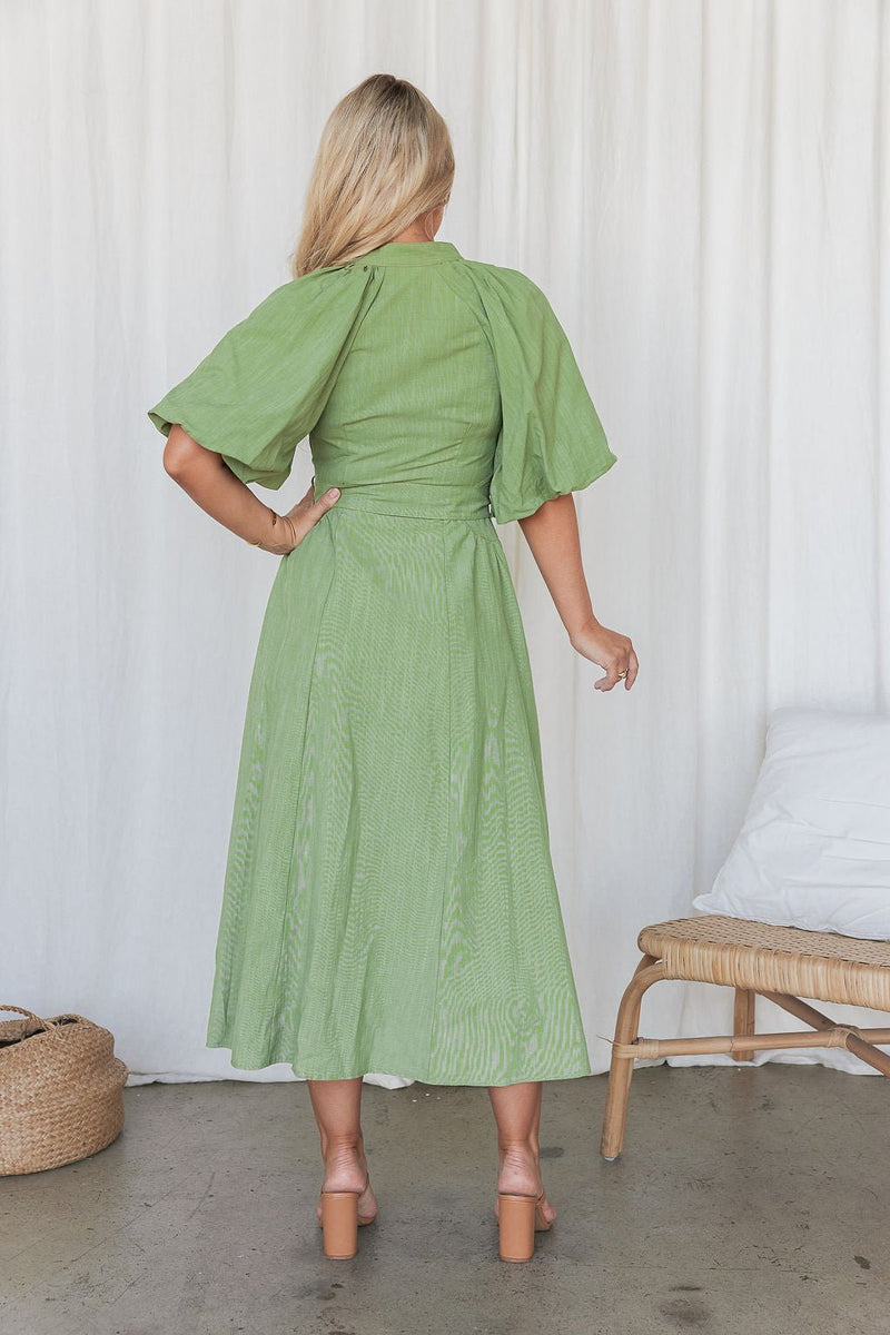 The Priya Dress - Olive
