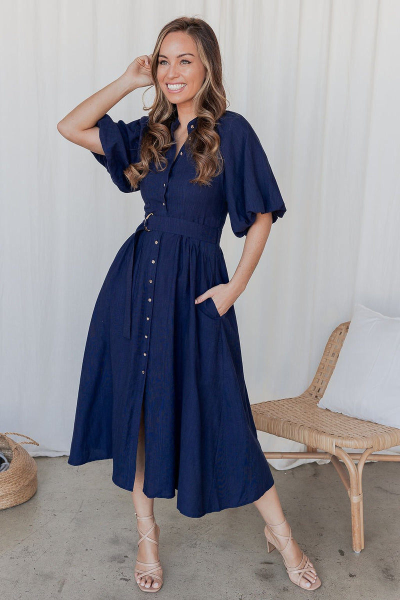The Priya Dress - Regal Blue