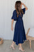 The Priya Dress - Regal Blue - Sparrow & Finch Boutique