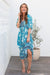 The Raine Dress - Blue Belvedere - Sparrow & Finch Boutique
