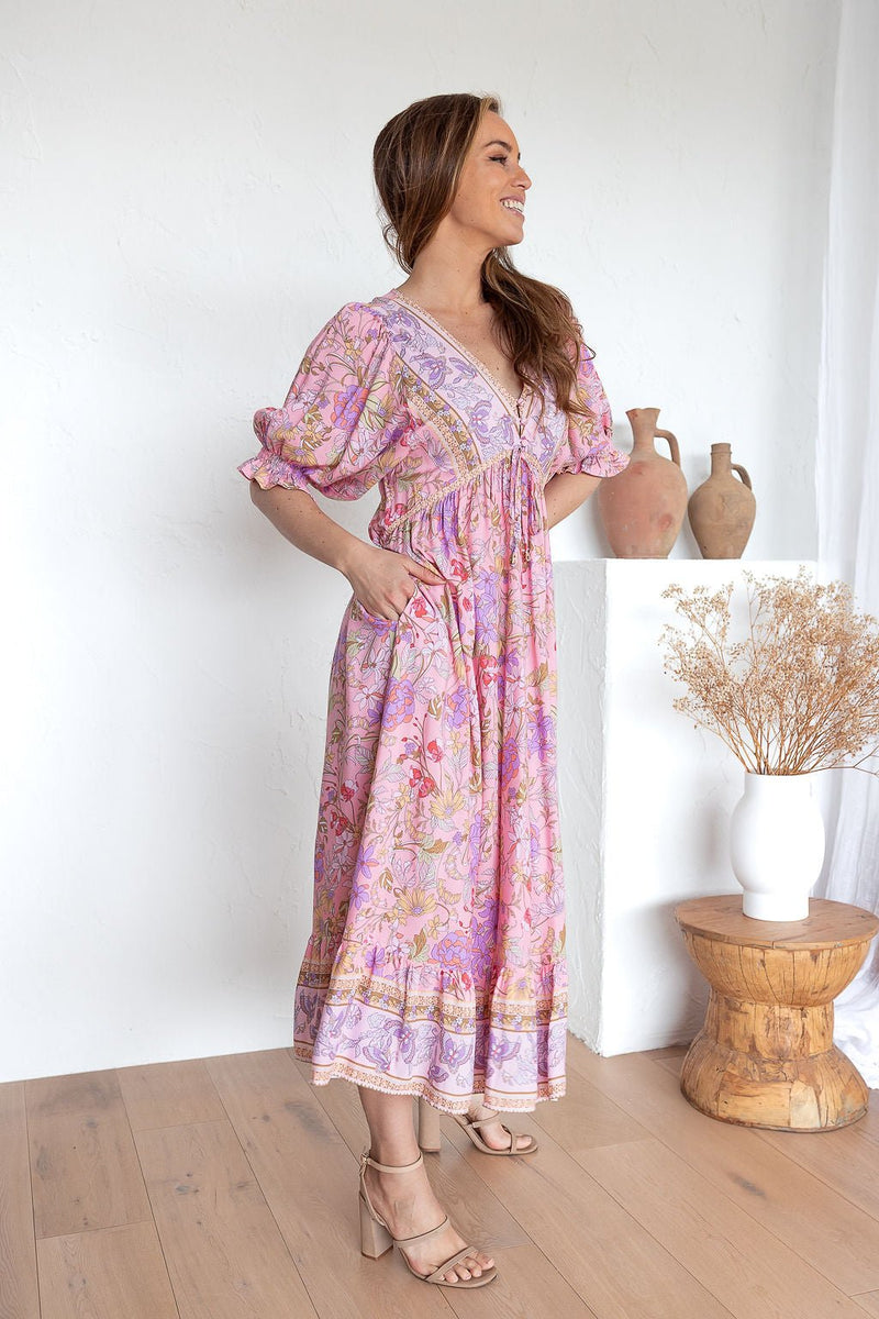 The Raine Dress - Rose Dust