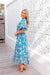 The Raine Dress - Whimsical Teal - Sparrow & Finch Boutique