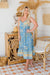 The Rayna Dress - Amazon Blue - Sparrow & Finch Boutique