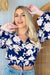 The Regina Top - Midnight Rose - Sparrow & Finch Boutique