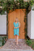 The Rosetta Dress - Spring Turquoise - Sparrow & Finch Boutique