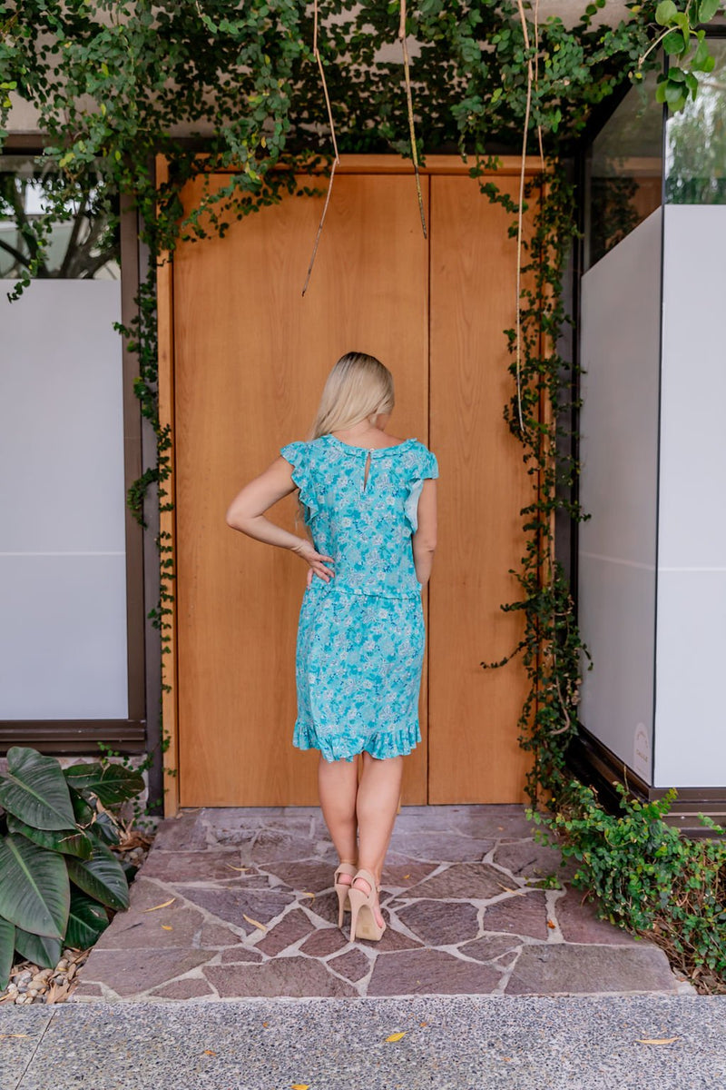 The Rosetta Dress - Spring Turquoise