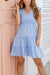 The Samira Dress - Blue Gingham - Sparrow & Finch Boutique