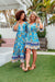 The Saskia Dress - Tropical Blue - Sparrow & Finch Boutique
