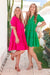 The Saturn Dress - Electric Pink - Sparrow & Finch Boutique