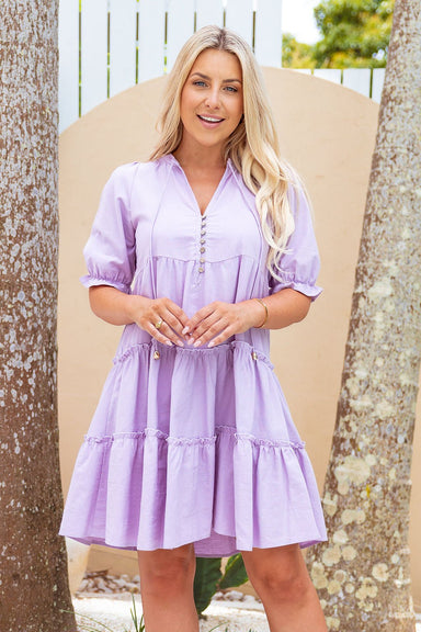 The Saturn Dress - Light Plum - Sparrow & Finch Boutique