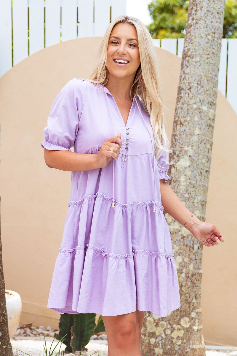 The Saturn Dress - Light Plum