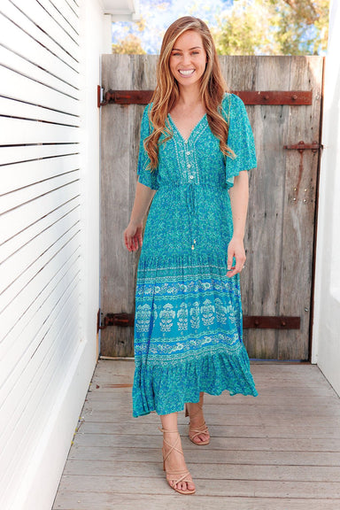 The Scarlett Dress - Dark Turquoise - Sparrow & Finch Boutique