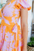 The Shaniya Wrap Dress - Sunset - Sparrow & Finch Boutique