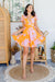 The Shaniya Wrap Dress - Sunset - Sparrow & Finch Boutique