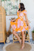 The Shaniya Wrap Dress - Sunset - Sparrow & Finch Boutique
