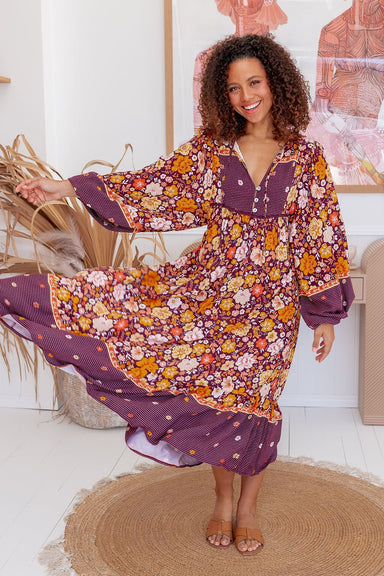 The Sigrid Dress - Autumn Bloom - Sparrow & Finch Boutique