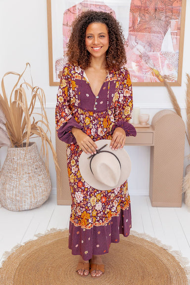 The Sigrid Dress - Autumn Bloom - Sparrow & Finch Boutique