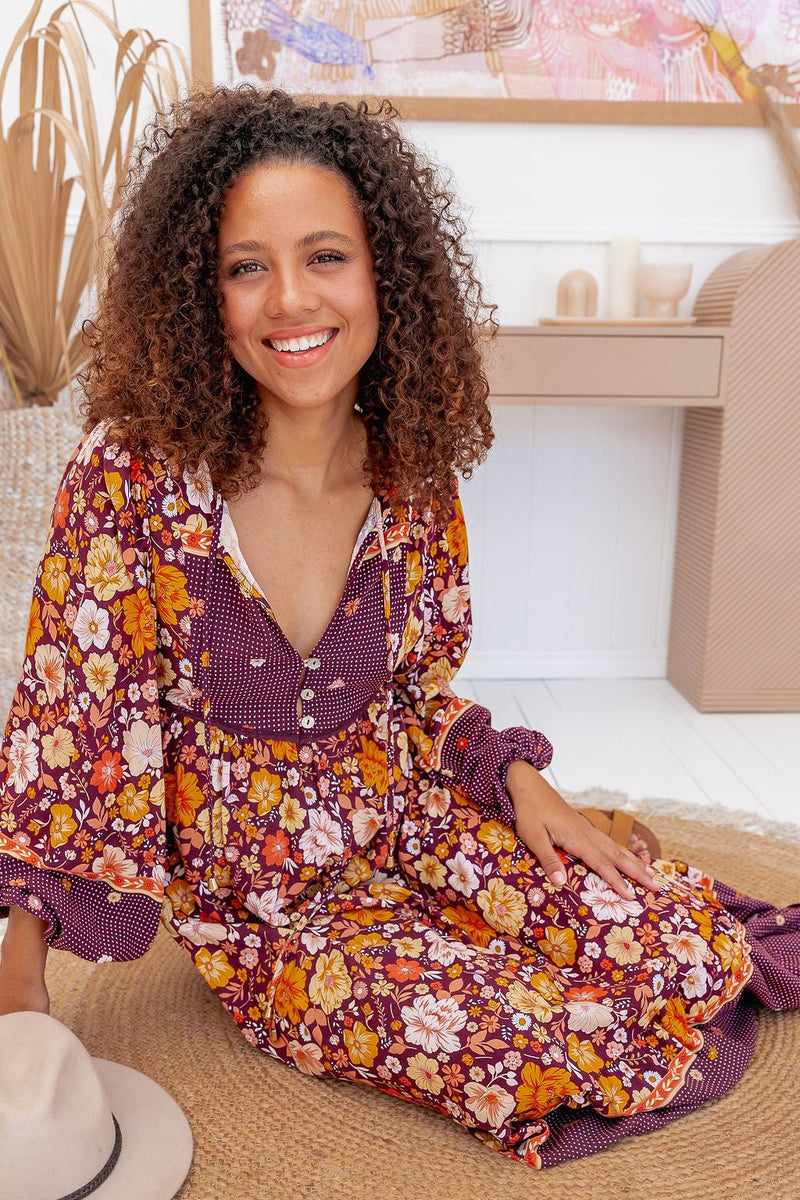 The Sigrid Dress - Autumn Bloom