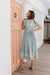 The Sofia Dress - Floral Blue - Sparrow & Finch Boutique